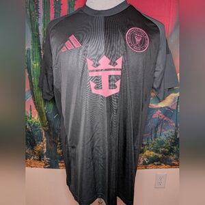 Adidas Lionel Messi Inter Miami CF 25/26 Away Jersey Black and Pink Size XL New